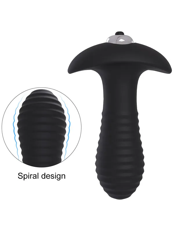 Giyilebilir Titreşimli Spiral Butt Plug