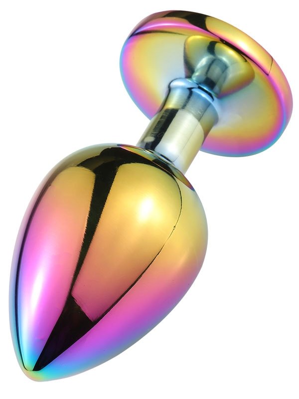 NOXXX Çok Renkli Küçük Boy Taşlı Çelik Anal Plug