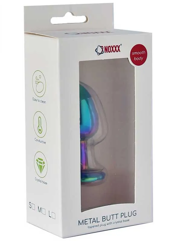 NOXXX Çok Renkli Küçük Boy Taşlı Çelik Anal Plug