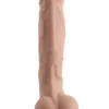 10" Dual Layer Oynar Derili Gerçekçi Penis 25 cm
