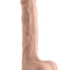 10" Dual Layer Oynar Derili Gerçekçi Penis 25 cm