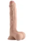 10" Dual Layer Oynar Derili Gerçekçi Penis 25 cm