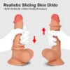 7.6" Dual Layer Oynar Derili Realsitik Dildo 19 cm