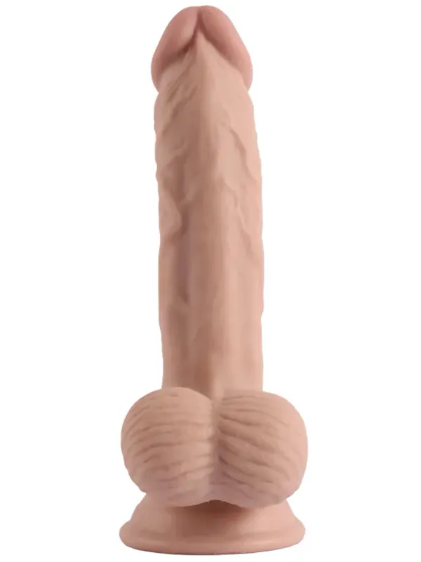 7.6" Dual Layer Oynar Derili Realsitik Dildo 19 cm