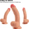 7.6" Dual Layer Oynar Derili Realsitik Dildo 19 cm