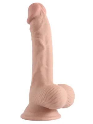 7.6" Dual Layer Oynar Derili Realsitik Dildo 19 cm