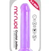 8.5" Realistik Mor Jel Dildo 21.5 cm