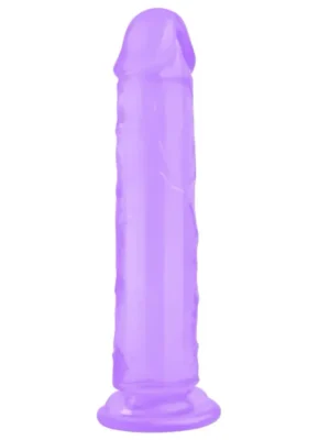 8.5" Realistik Mor Jel Dildo 21.5 cm