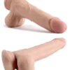 9" Dual Layer Oynar Derili Realistik Dildo 23 cm