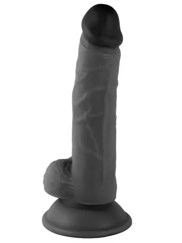 7.1” Realistik Dildo Siyah 18 cm