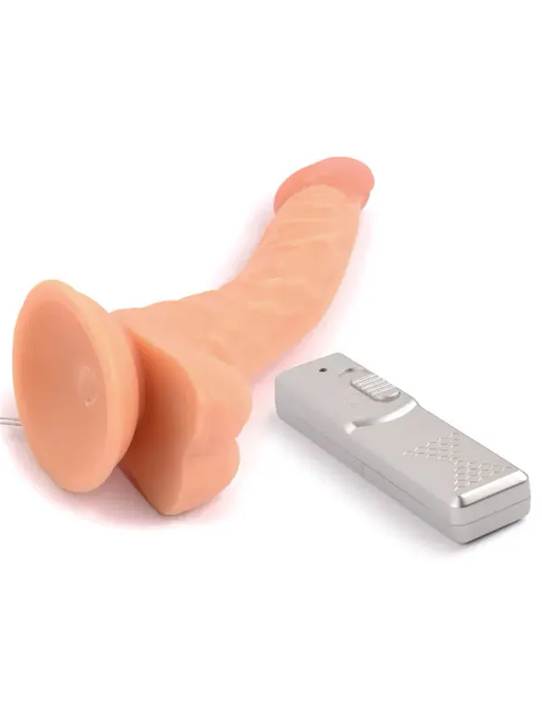 9” Eğik Titreşimli Realistik Penis 23 cm