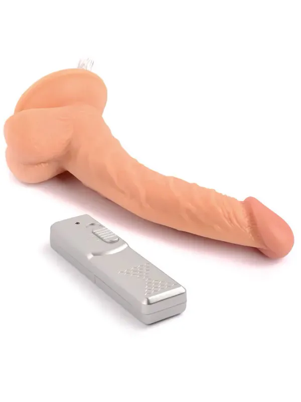 9” Eğik Titreşimli Realistik Penis 23 cm